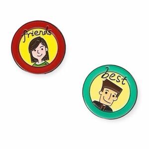 BEST FRIEND Enamel Pin Set
